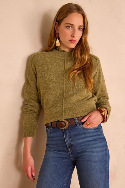 Picture of CLINTON MOTTLED JUMPER IN 100% WOOL